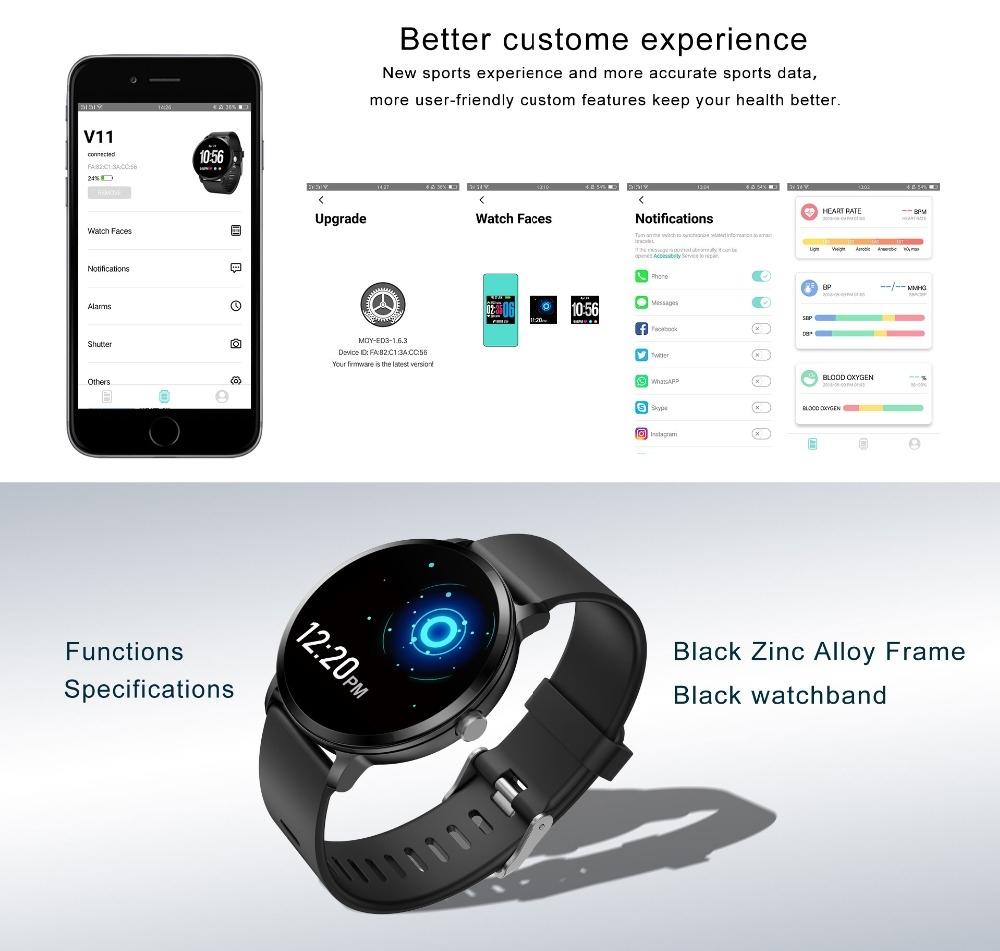 Real-Time Heart Rate Blood Pressure Monitor Multi-Sport Mode Breathing Light Smart Watch For Android Ios Phone Pink Silicone