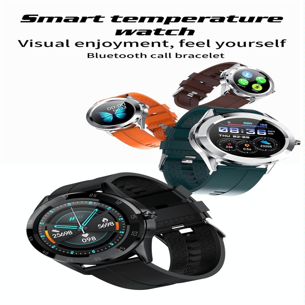 Waterproof Smart Watch With Heart Rate And Sleep Monitoring - Ip68 - Orange