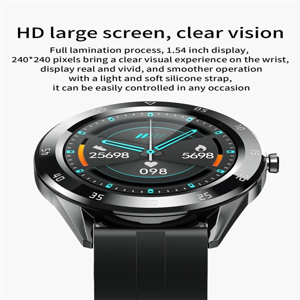 Waterproof Smart Watch With Heart Rate And Sleep Monitoring - Ip68 - Orange