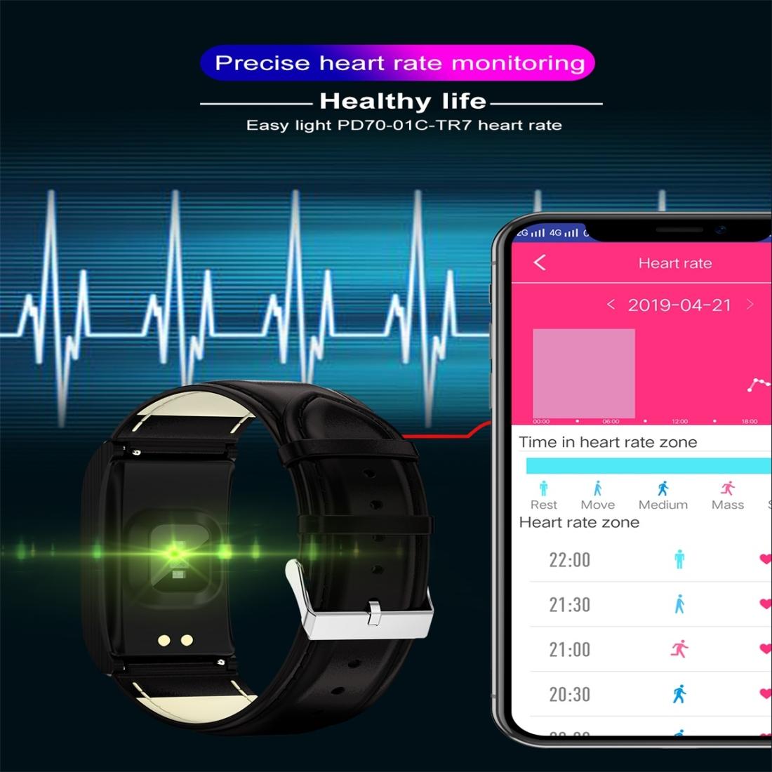 Waterproof Smart Watch With Heart Rate And Sleep Monitoring - Blue