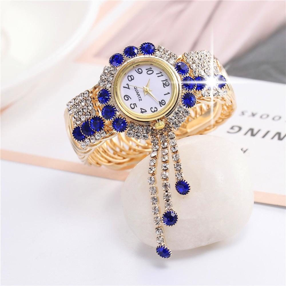 Diamond Pendant Quartz Bracelet Watch for Women - Wild and Unique - Pink
