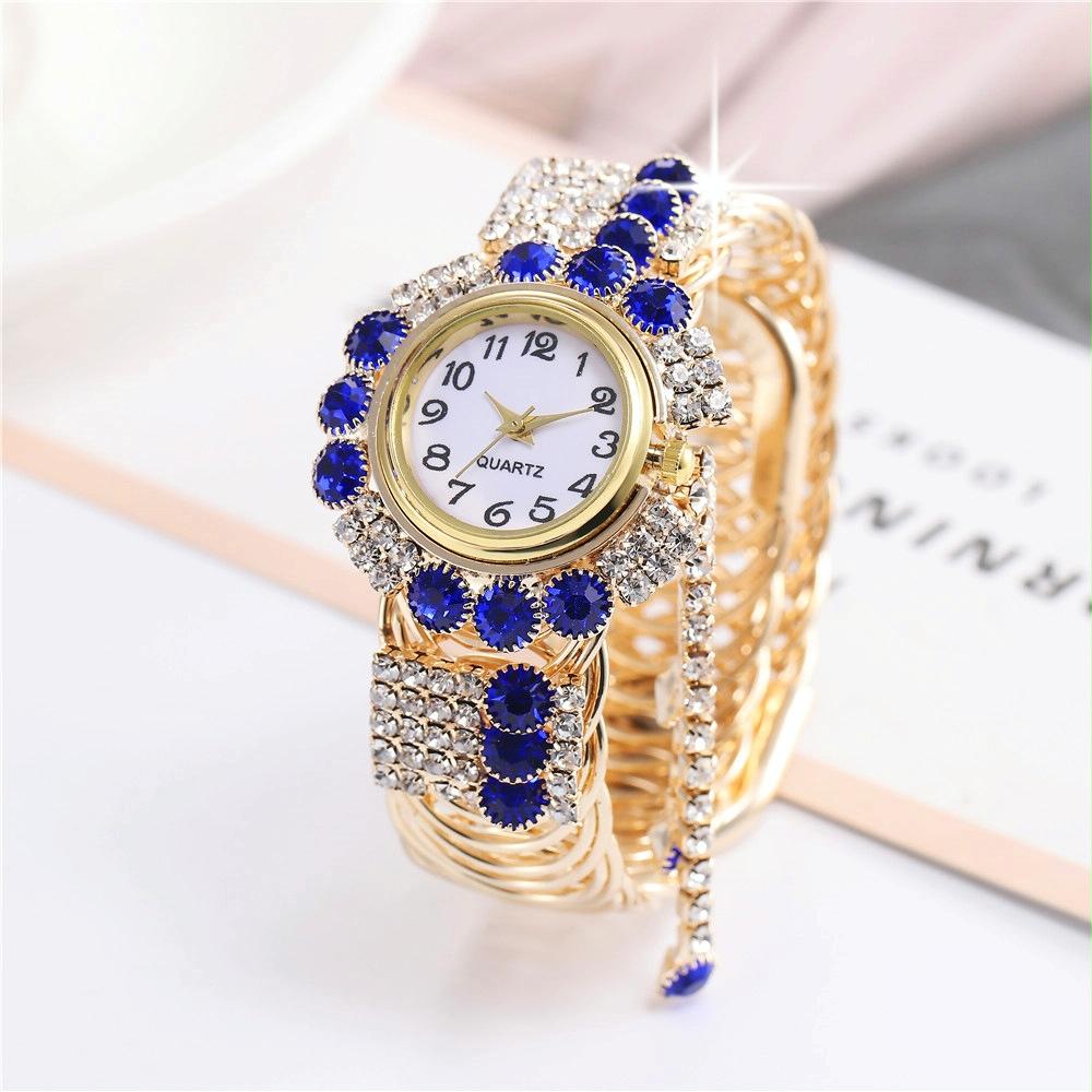 Diamond Pendant Quartz Bracelet Watch for Women - Wild and Unique - Pink