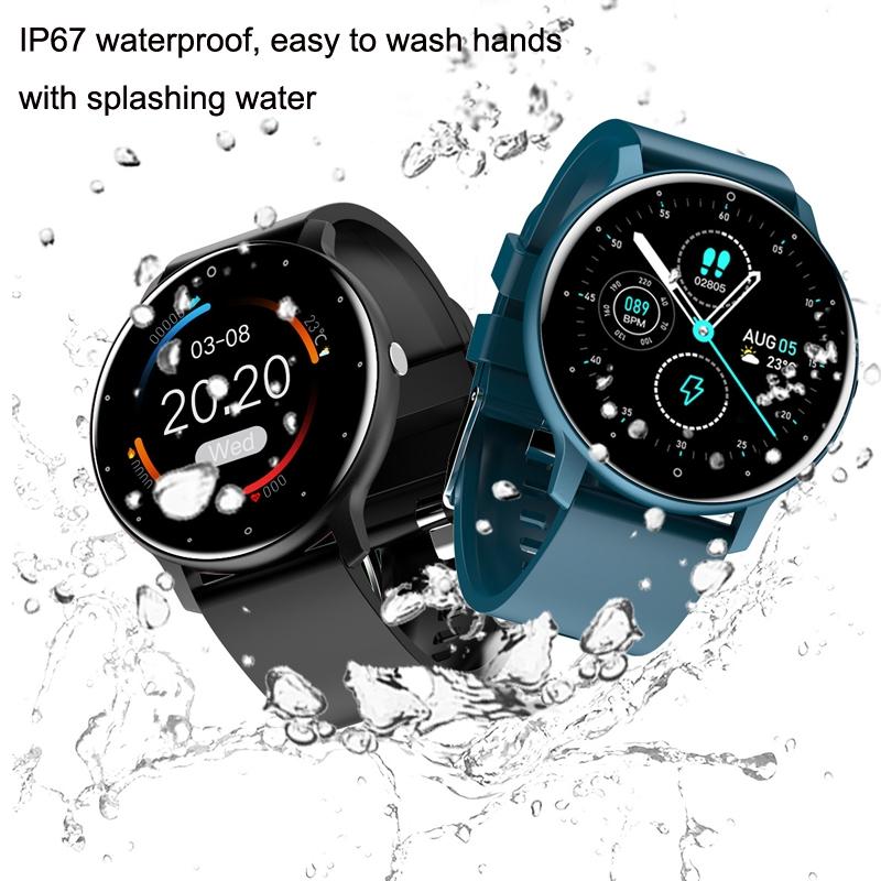 Smart Heart Rate Blood Pressure Oxygen Monitoring Sports Pedometer Wireless Bluetooth Watch - Pink