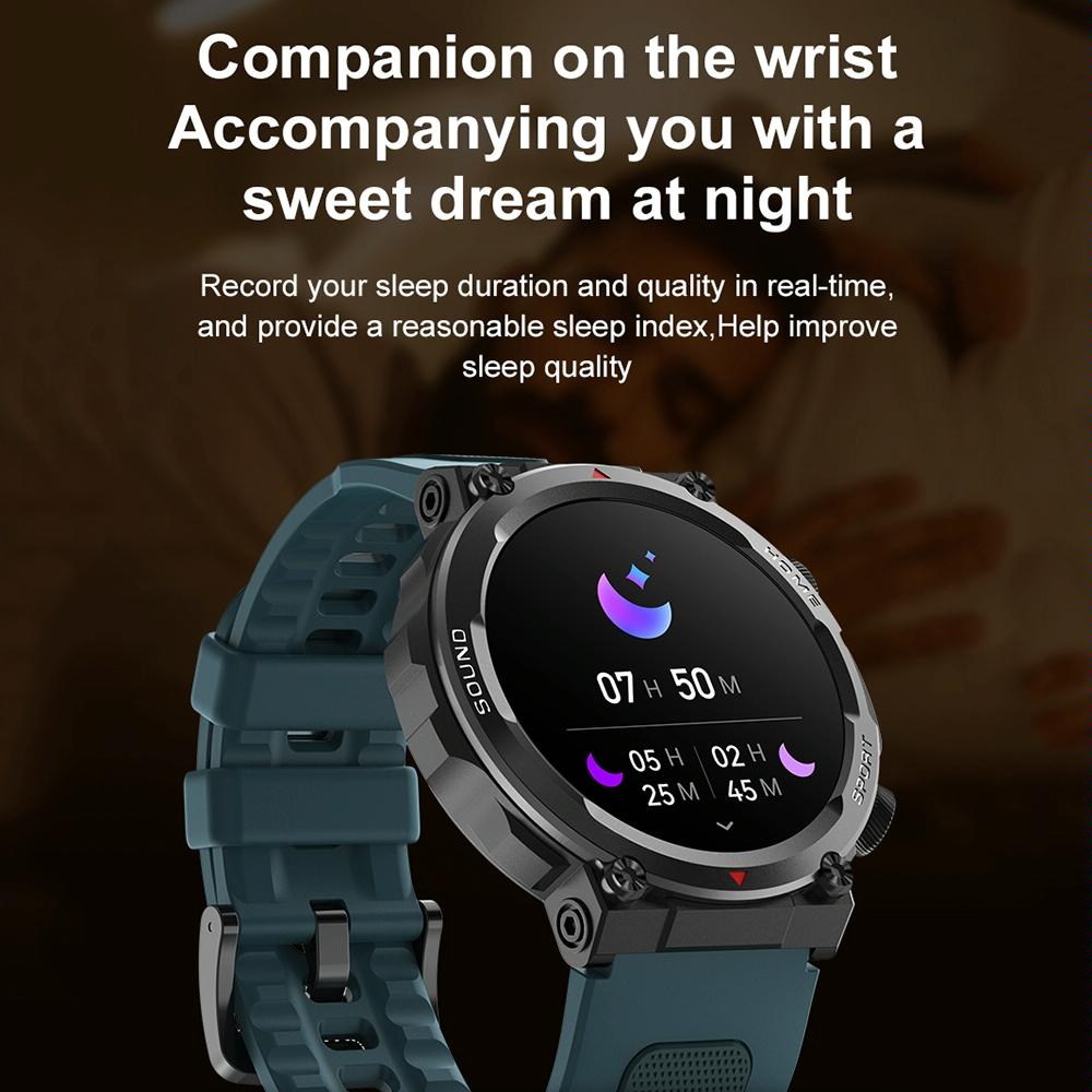 Waterproof Smart Watch With Heart Rate & Sleep Monitoring - Gold