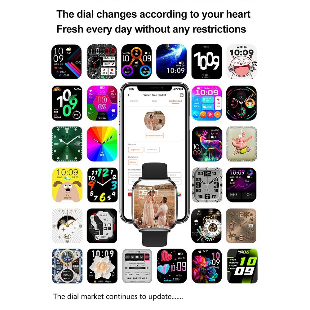 Waterproof Smart Watch With Blood Oxygen Monitoring - Ip68 - Purple