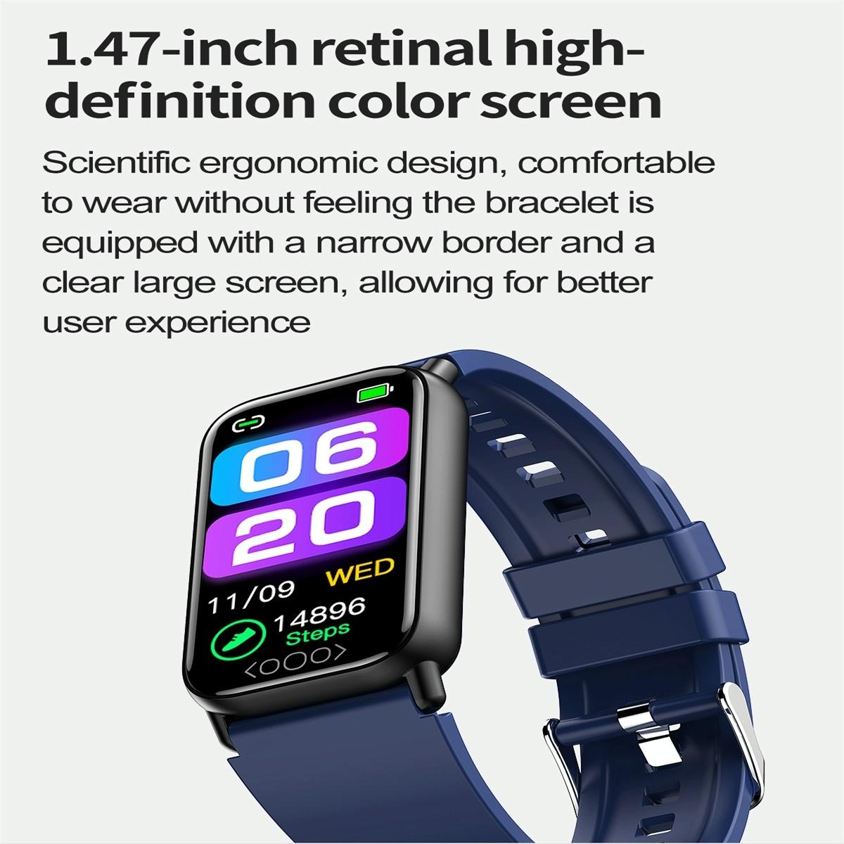 Smart Health Monitoring Watch With Colour Screen - Beige