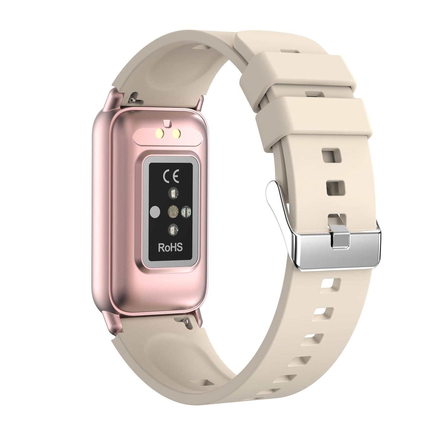 Smart Health Monitoring Watch With Colour Screen - Beige