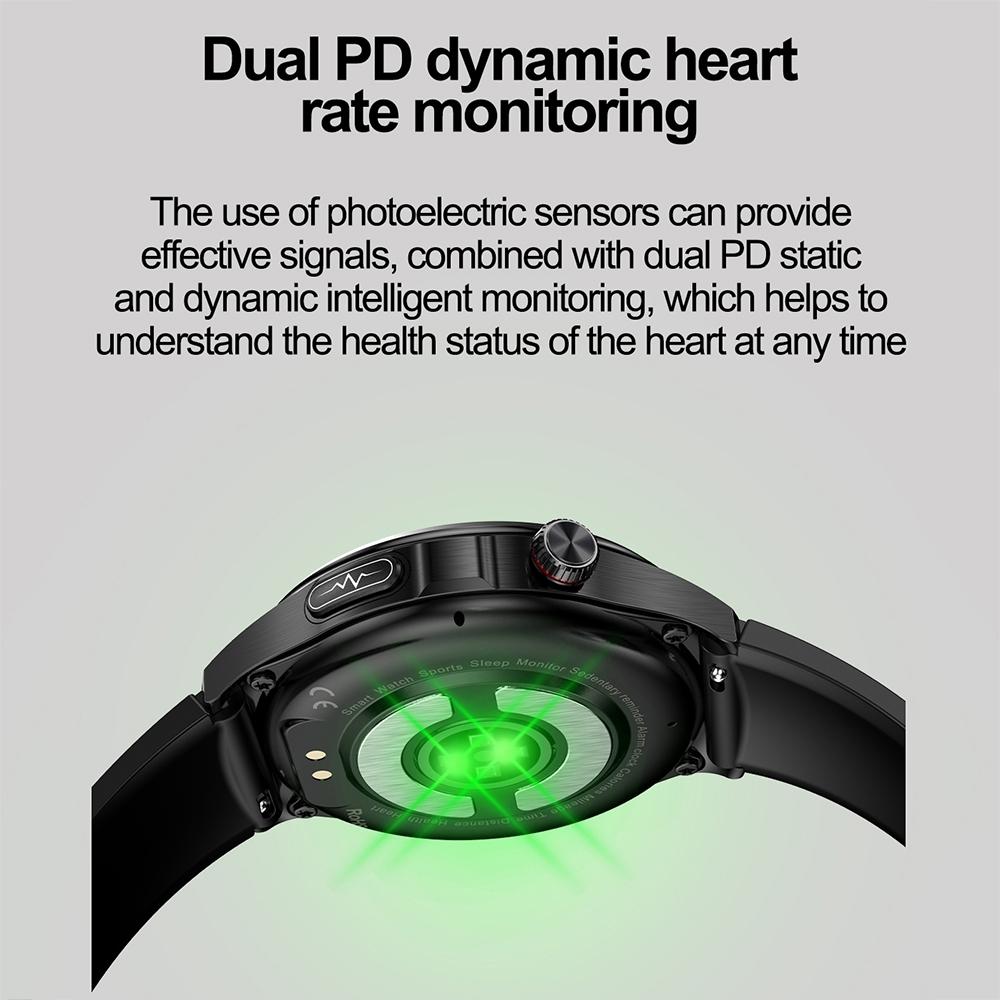 1.39 Inch Ip67 Waterproof Sports Health Monitoring Smart Bluetooth Calling Watch - Brown Leather