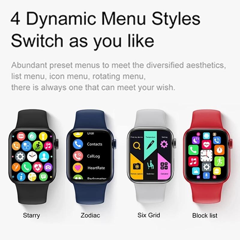 Waterproof Smart Watch With Colour Screen - 1 Inch - Pink