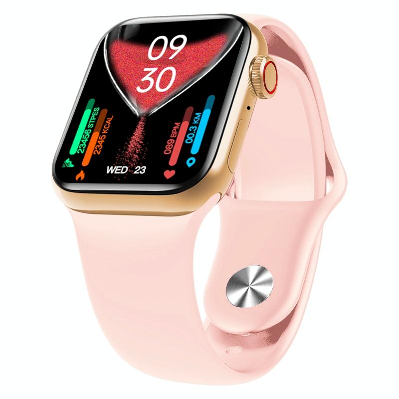 Waterproof Smart Watch With Colour Screen - 1 Inch - Pink