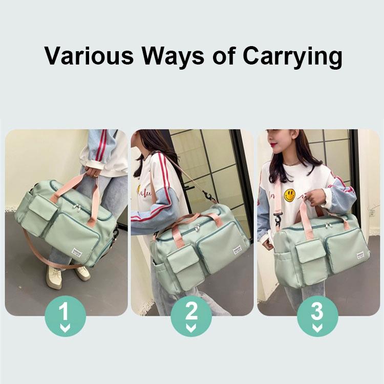 Waterproof Gym Bag for Travel - Size l - Fog Blue