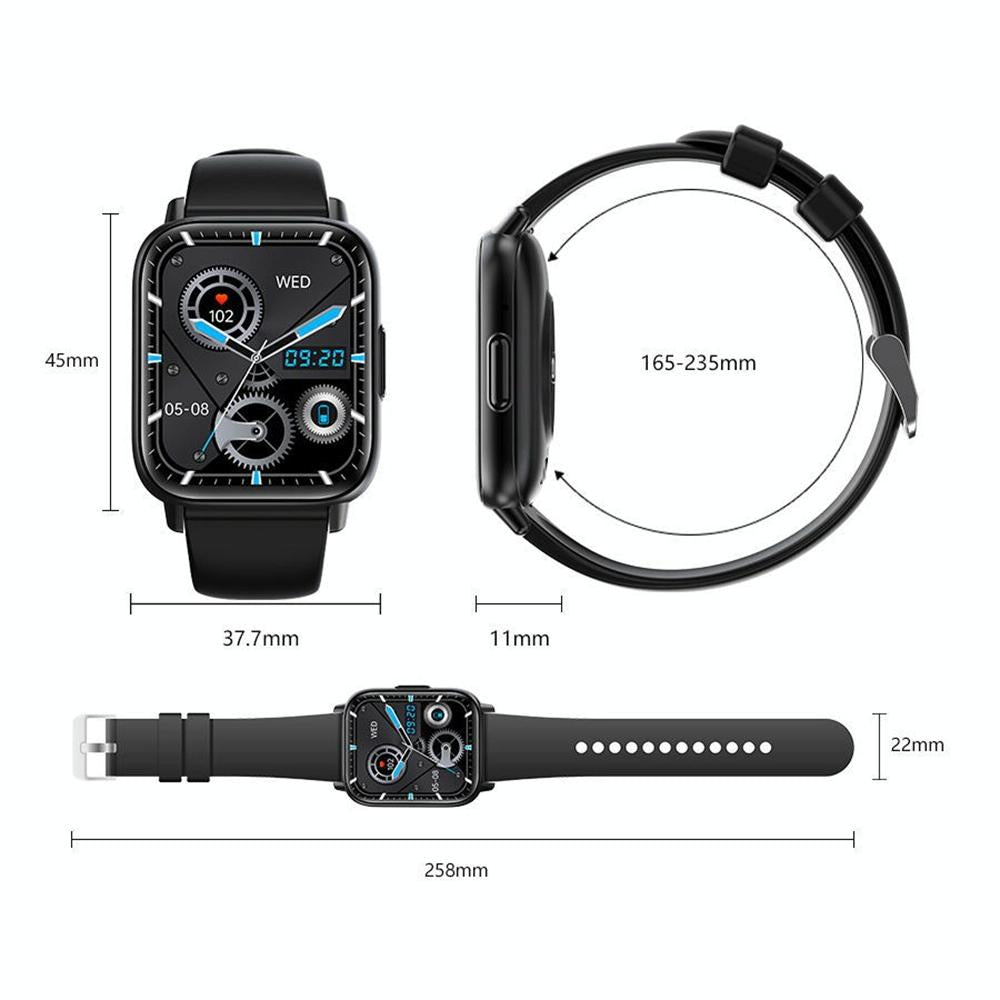 1.83 Inch Ip68 Waterproof Smart Watch Support Body Temperature Monitoring / Heart Rate / Blood Oxygen / Blood Pressure Monitoring - Pink