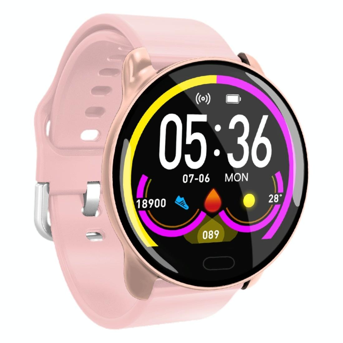 Smart Bracelet With Call / Heart / Blood Monitoring - Colour Screen - Rose Gold