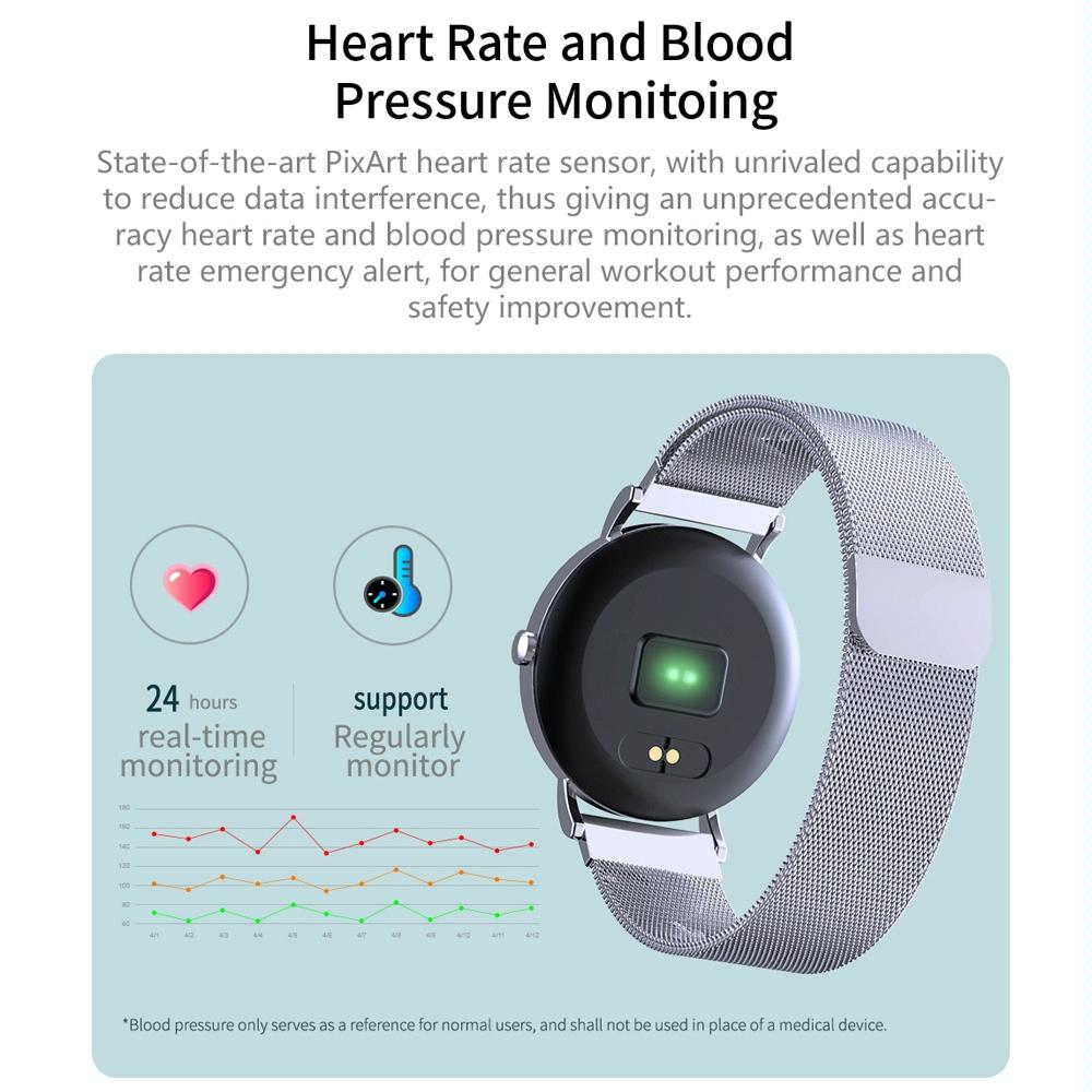 Smart Bracelet With Colour Screen Ip67 Waterproof Call / Heart Rate / Sleep / Sedentary Reminder - Gold