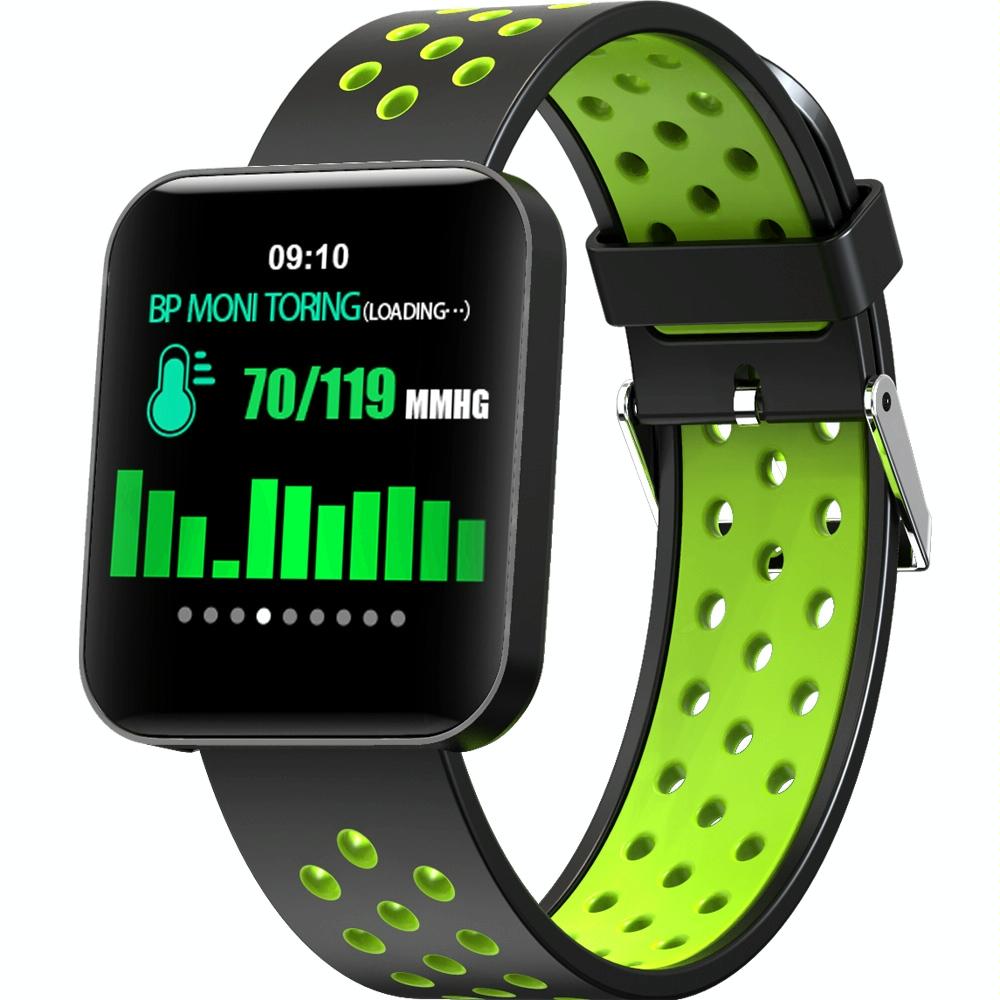 Waterproof Smart Bracelet With Tft Screen And Health Monitoring - Blue