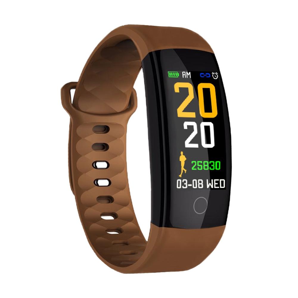 Waterproof Tft Smart Bracelet With Call / Heart / Sleep / Bp Monitoring And Sedentary Reminder - Red