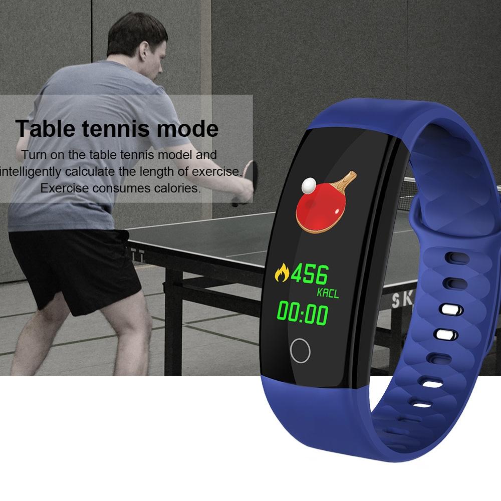 Waterproof Tft Smart Bracelet With Call / Heart / Sleep / Bp Monitoring And Sedentary Reminder - Red