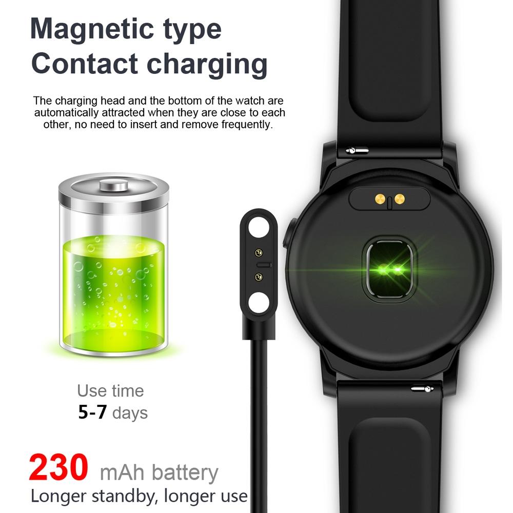 Smart Bracelet With Call Reminder Heart Rate & Sleep Monitoring - White
