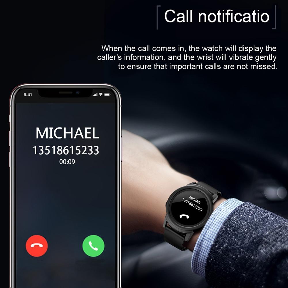 Smart Bracelet With Call Reminder Heart Rate & Sleep Monitoring - White