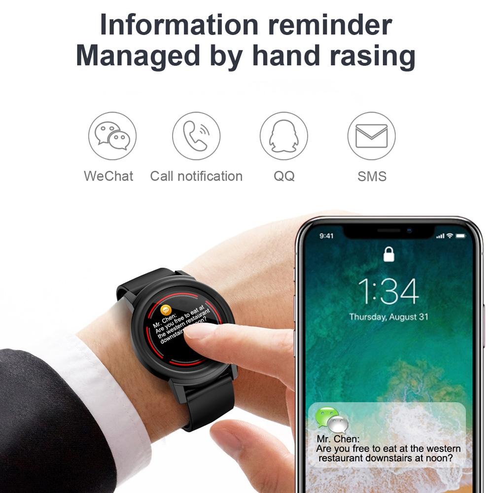 Smart Bracelet With Call Reminder Heart Rate & Sleep Monitoring - White