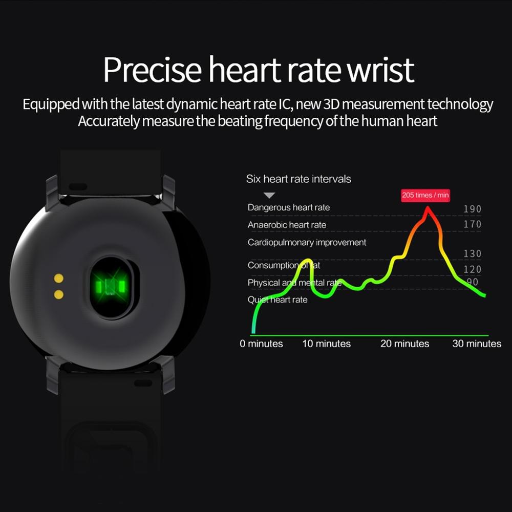 Waterproof Smart Bracelet With Heart Rate Monitor And Sleep Tracker - White