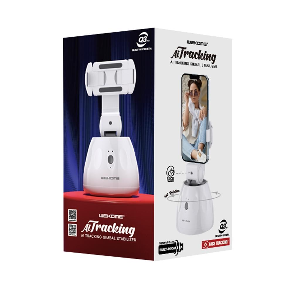 Smart Face Tracking Stabilizer 360-degree Gimbal - White