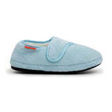 ARCHLINE Orthotic Plus Slippers Closed Scuffs Pain Relief Moccasins - Baby Blue - EU 37