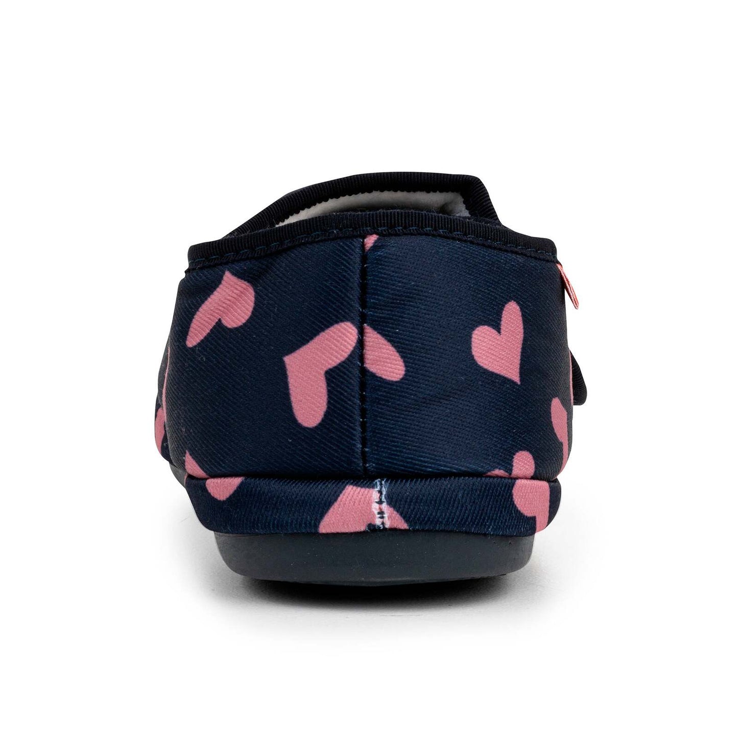 ARCHLINE Orthotic Plus Slippers Closed Scuffs Pain Relief Moccasins - Navy Hearts - EU 41