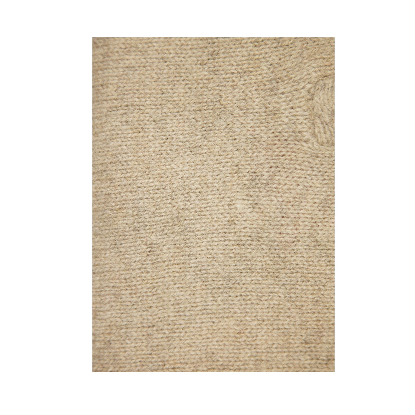 100% SHETLAND RAGG WOOL Half Zip Up Knit JUMPER Pullover Mens Sweater Knitted - Oat Marle - S