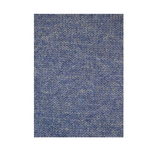 100% Shetland Ragg Wool V Neck Knit Jumper Pullover Mens Sweater Knitted - Sky - 3XL