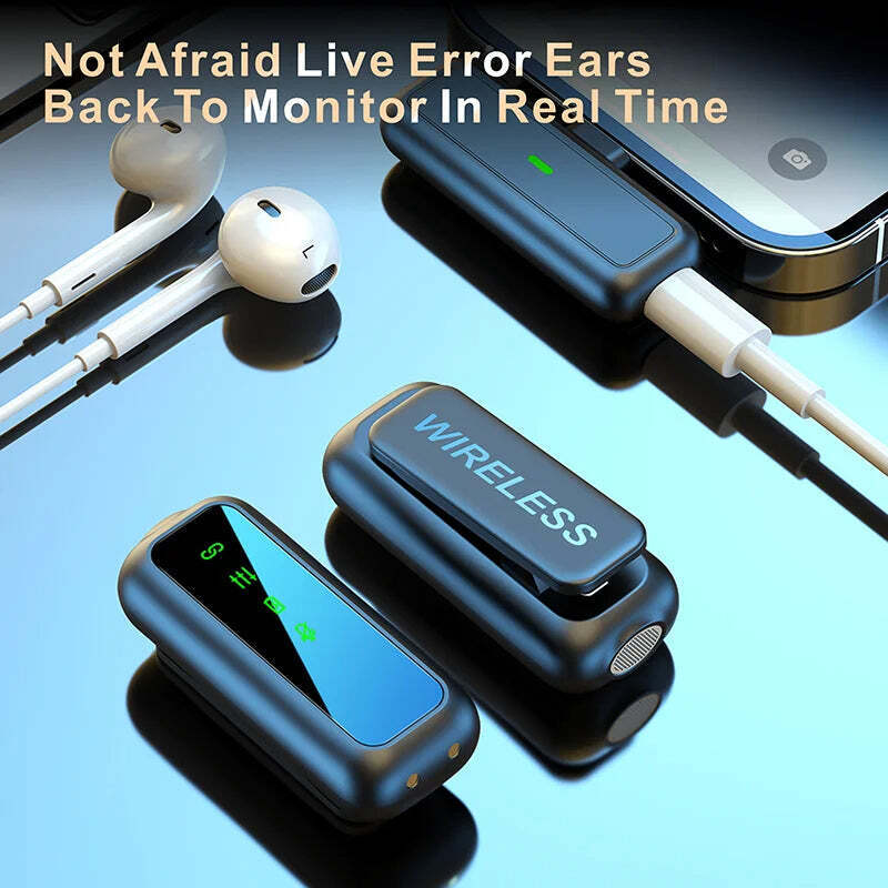 Hridz SX6 Type-C 2in1 Portable Professional Wireless Microphone 2.4g Dual Microphone for Vlog Singing Teaching Recording