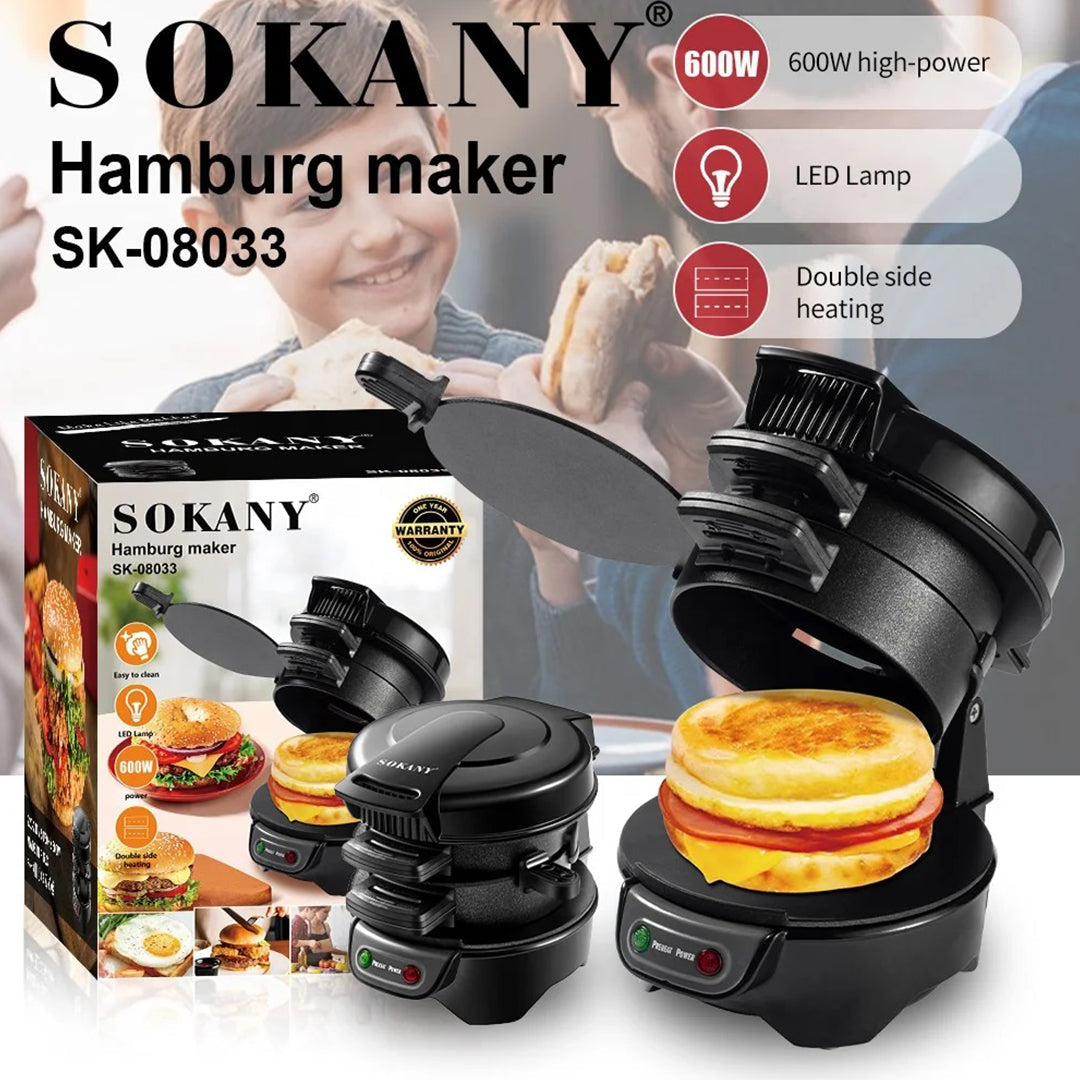 Sokany Burger Maker β Non-Stick, Easy & Fast Cooking