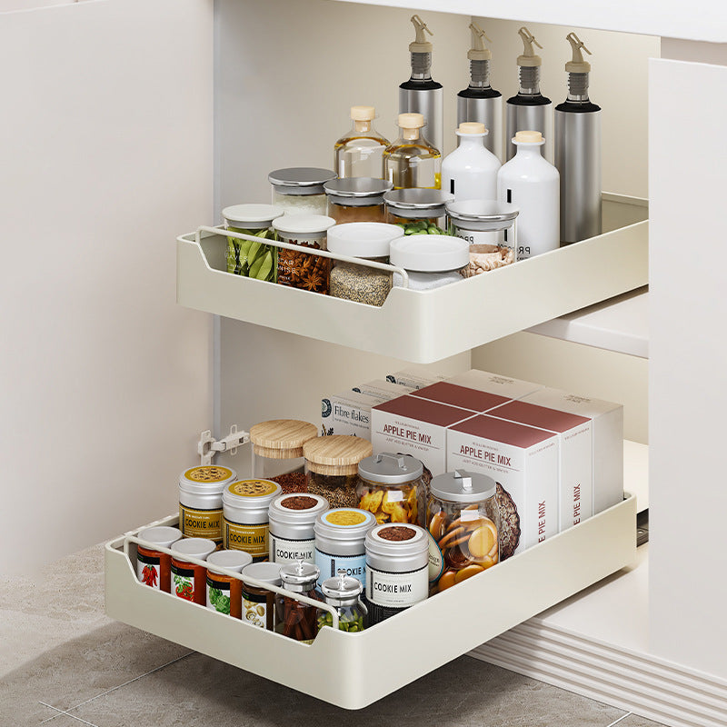 Kitchen Cabinet Pull-Out Organizer with Noise-Free Soft-Close Slides โ Large Drawer storage box (35 cm width -53 cm depth)
