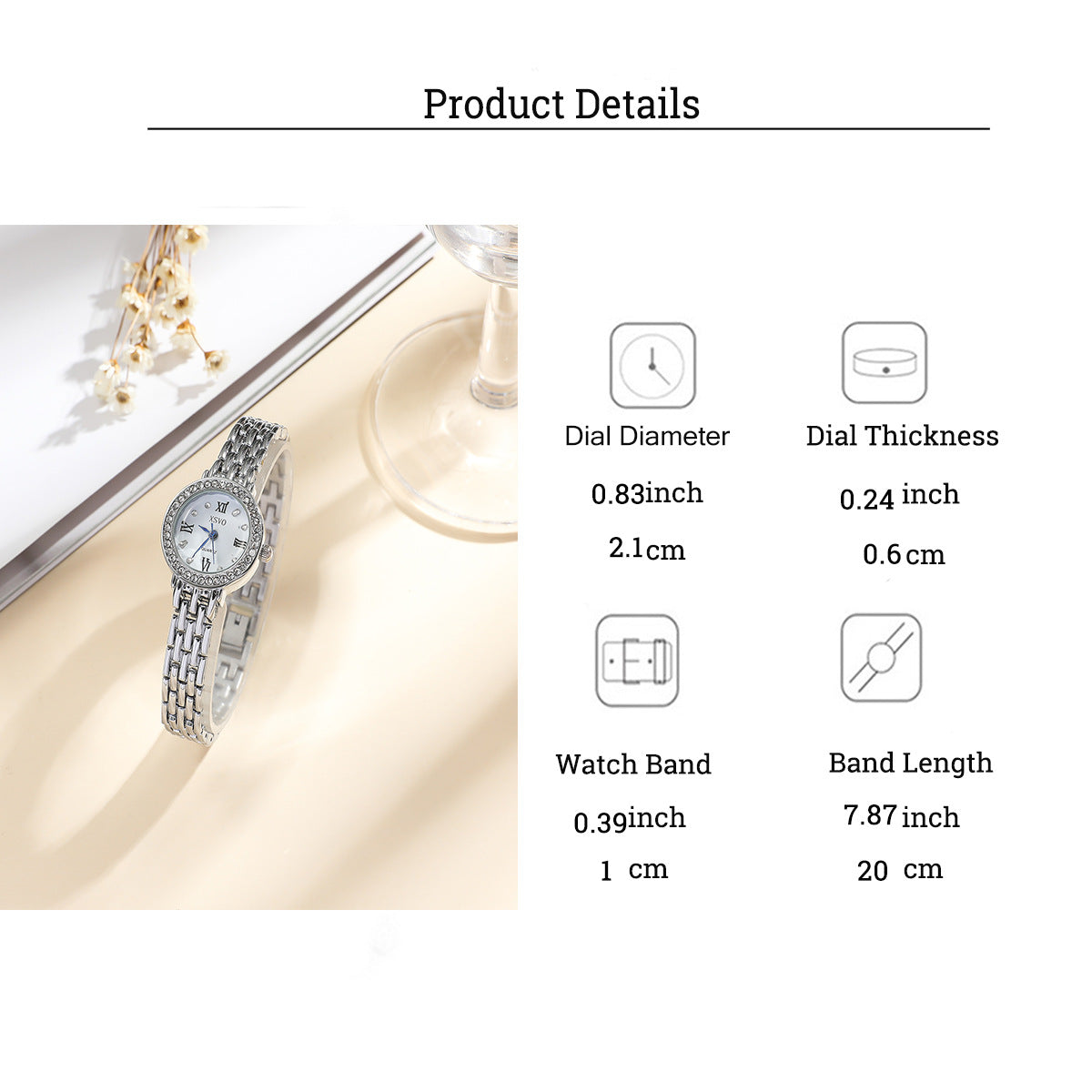 Elegant 5-Piece Women's Jewelry & Watch Set - Crystal Accented Heart Design(Green)