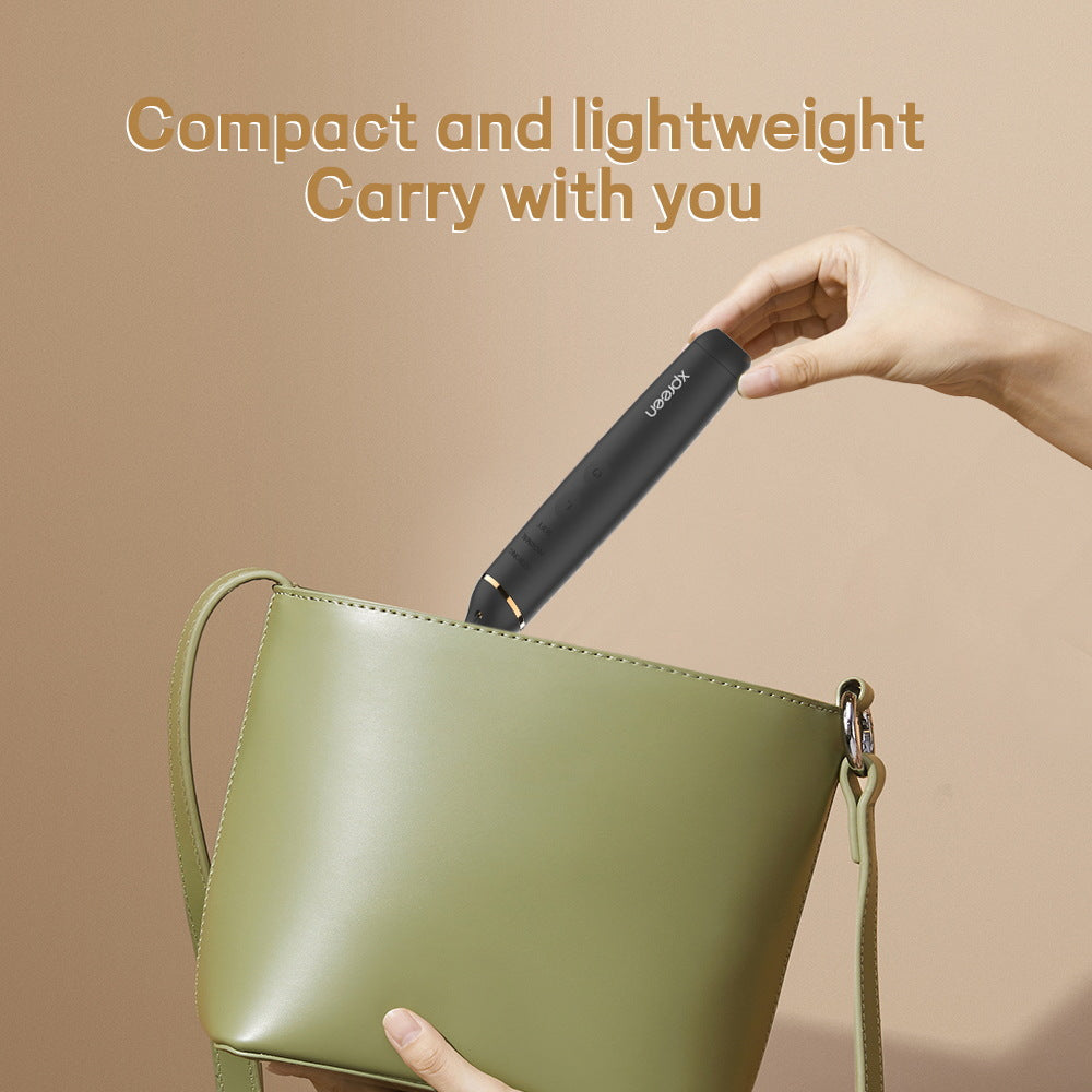 Professional Ultrasonic Teeth Cleaner - 3 Modes, IPX7 Waterproof Dental Scaler Kit with LED Light & 3 Heads(black)