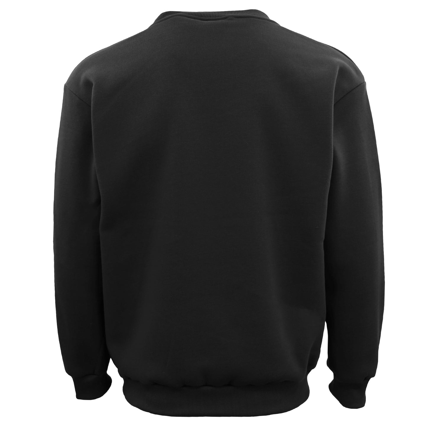 New Adult Unisex Plain Pullover Fleece Jumper Mens Long Sleeve Crew Neck Sweater, Wash Pink, 2XL