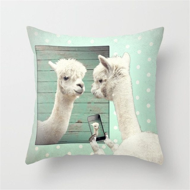 Mint Green Peach Skin Pillowcase Cushion Cushion Pillowcase