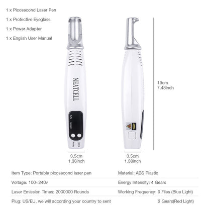 Home picosecond laser mole pen