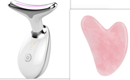 EMS Thermal Neck Lifting & Tightening Massager, Electric Microcurrent Wrinkle Remover, LED Photon Face Beauty Device For Woman