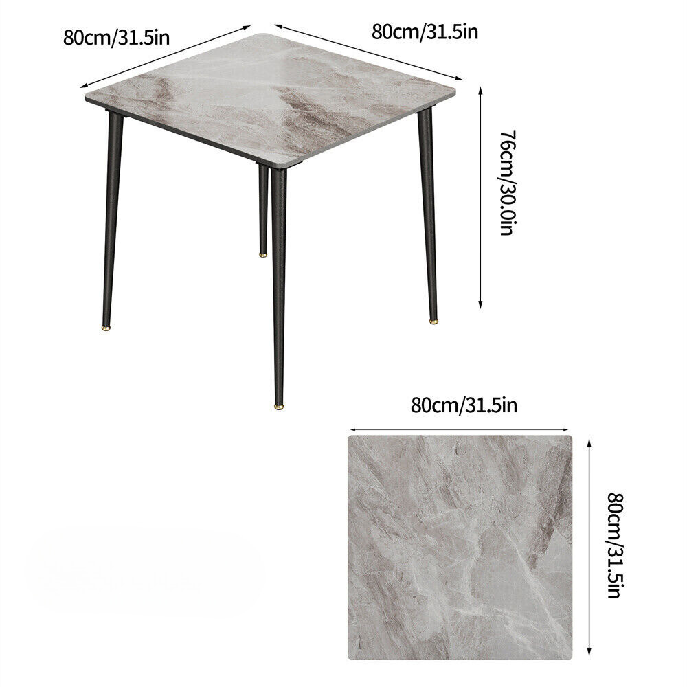 Square Marble Dining Table- Perfect for Restaurants, Kitchens, Cafes and Shops