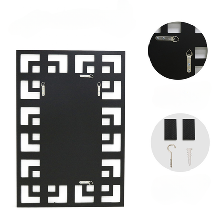 Decor Art Wall Mirror Living Room Bathroom Vanity Mirror Silver