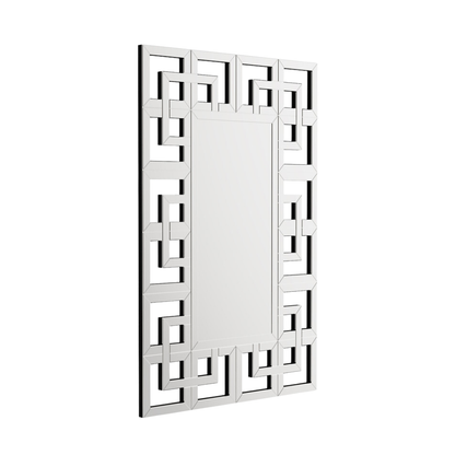 Decor Art Wall Mirror Living Room Bathroom Vanity Mirror Silver