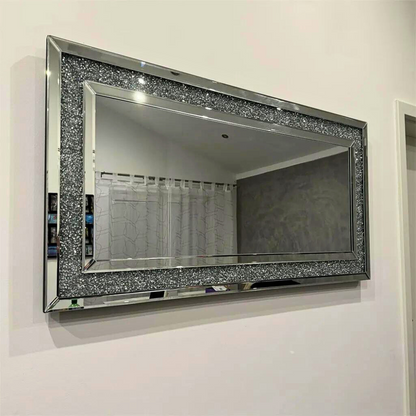 Sparkly Wall Mounted Crystal Diamond Vanity Mirror