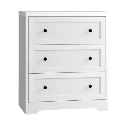 3 Chest of Drawers Hamptons Furniture White