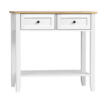 Console Table Hallway 2 Drawers Display Shelf