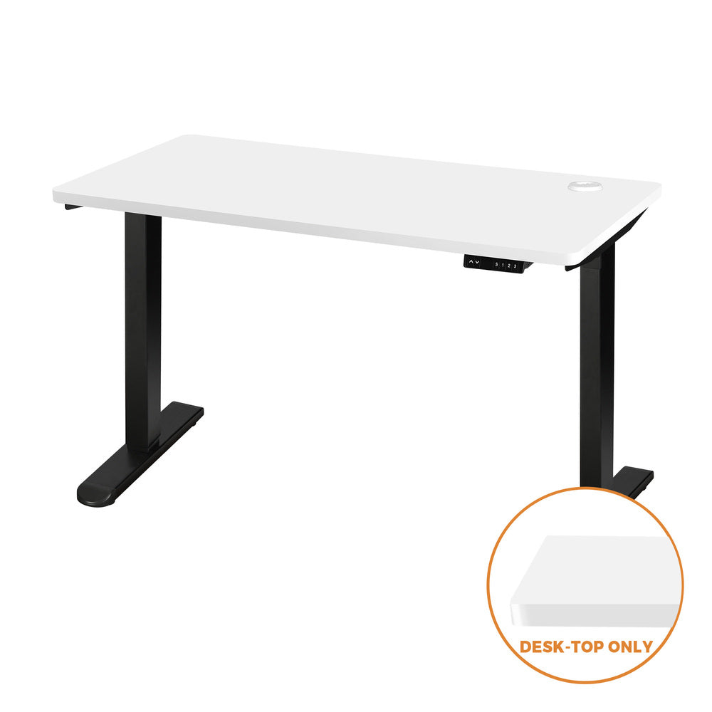 120cm Standing Desk Board with Drilled Hole White