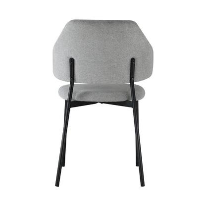 4pcs Dining Chairs Tub Fabric Grey