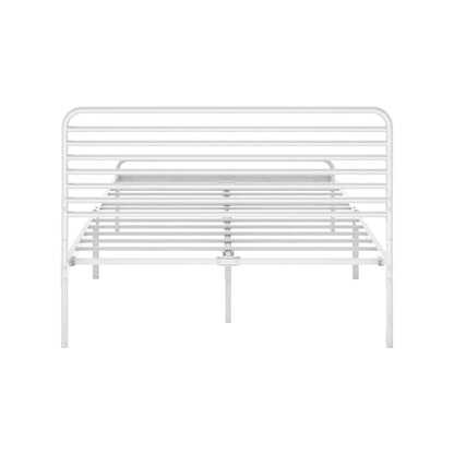 Metal Bed Frame King Single Platform White