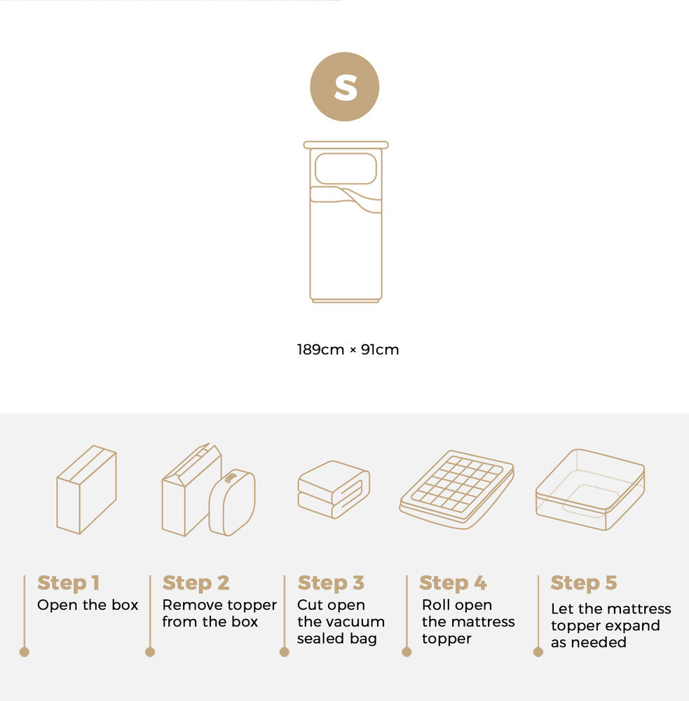 Pillowtop Mattress Topper Airflow Mesh 5cm Single
