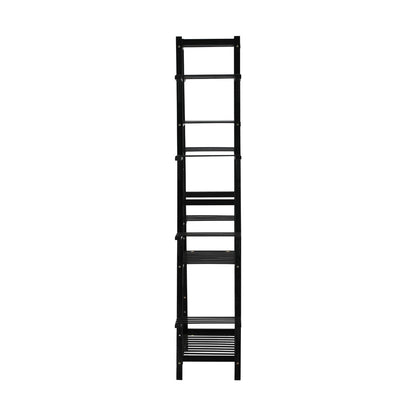 Plant Stand with 12 Shelves Bamboo Frame Black